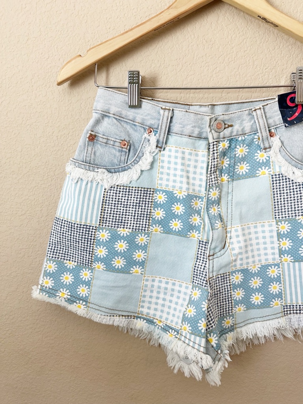 Vintage 90s Floral Boho Shorts Size 2